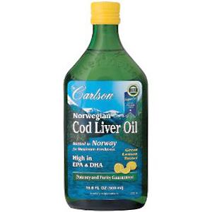 Norwegian Cod Liver Oil is a major source of vital fatty acids DHA, EPA and VitaminsA and Vitamin D. Carlson Labs provides the freshest, purest fish oils available..